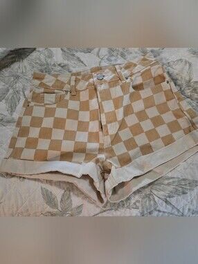 Checkered PacSun "Mom Shorts"